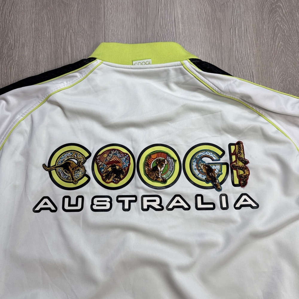 Rare!! COOGI Australia Men's Bomber Jacket 4X Big & Tall Embroidered Satin Shell